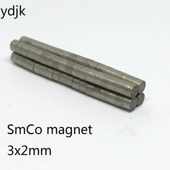 10 20 50 100 шт./ЛОТ Круглый магнит SmCo 3*2, устойчивые к высоким температурам, 350 градусов, суперсильные магниты 3x2