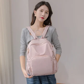 Модные рюкзаки из полиэстера, женская ретро-сумка для покупок, повседневная школьная студенческая офисная женская сумка через плечо