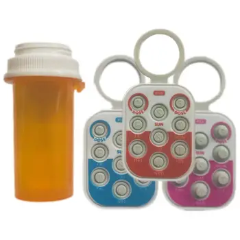 Многоразовый индикатор дозы лекарств Для большинства бутылок, отслеживание лекарств для здоровья и напоминание о таблетках Визуальное напоминание Идеально подходит для