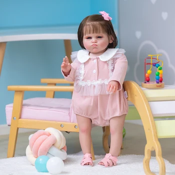 NPK 26-дюймовая Уже Окрашенная Готовая Кукла Reborn Toddle Grace Огромный Настоящий Ребенок 6-Месячного Размера 3D Кожа С Видимыми Венами Художественная Кукла