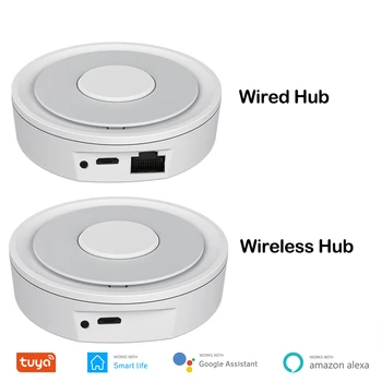 Беспроводной пульт дистанционного управления Tuya Smart Zigbee Wired Gateway Wireless Mesh Hub Bridge Smart Life APP Работает с Alexa Google Home