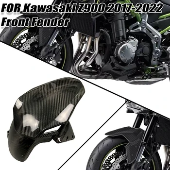 Для Kawasaki Z900 2017 2018 2019 2020 2021 2022 100% Настоящее Углеродное Волокно Переднее Крыло Крышка Обтекателя Аксессуары Для мотоциклов
