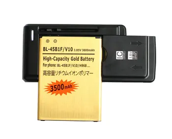 1x3500 мАч BL-45B1F Сменный Аккумулятор + Универсальное Зарядное Устройство Для LG V10 H968 H961N H900 H901 VS990 F600 F600L F600K H960A LS992