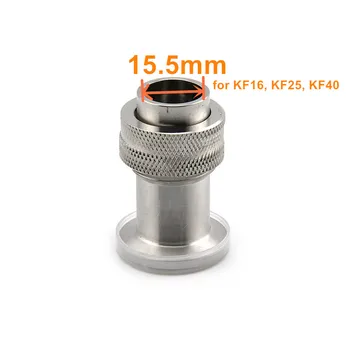 Основание Вакуумметра Быстрого монтажа KF с Фторсодержащим уплотнительным кольцом, Основание Вакуумметра для соединения KF16 -KF40 из Нержавеющей Стали 304