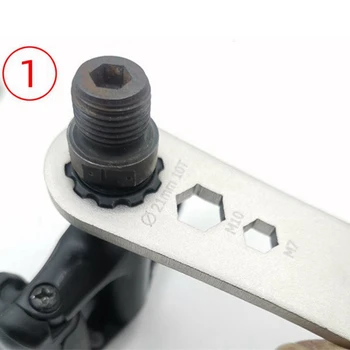 Гаечный ключ для ремонта запасных частей Шоссейный велосипед Bike Pro Инструмент для ремонта педального ключа Нержавеющая сталь для Shimano 10 Зубьев Серебро