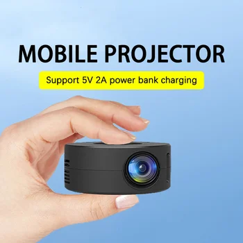 Новый мини-мобильный проектор YT200 для домашнего использования Размером с ладонь Дистанционный проектор с проводным зеркальным отображением экрана Интеллектуальный проектор с дистанционным управлением