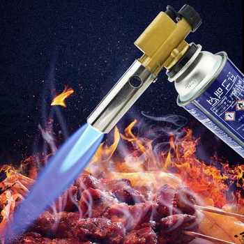 Газовая горелка с пламенем 1300 ° C, Аэрограф, Бутановая зажигалка с самовоспламенением, Паяльная Сварочная горелка, инструменты для барбекю на открытом воздухе, принадлежности для приготовления пищи