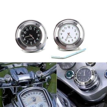 Универсальные мотоциклетные велосипедные часы с пылезащитным циферблатом-кварцевые часы, водонепроницаемые часы на руле, часы с расписанием движения мотоцикла