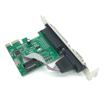 AX99100 1P1S RS232 Последовательный параллельный порт PCI-E Extension Converter Замена PCIE Riser Card