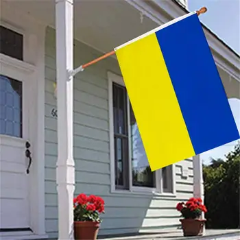 Флаг Украины на окне автомобиля Украинский баннер из полиэстера Национальный флаг страны с изображением флага США для наружного и внутреннего оформления Вернуться к