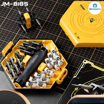 JM-8185 69-в-1 Многофункциональная Прецизионная Отвертка Набор Инструментов Для ремонта Трендовый Сборный Робот Строительные Блоки Комбинация Игрушек Для Мальчиков