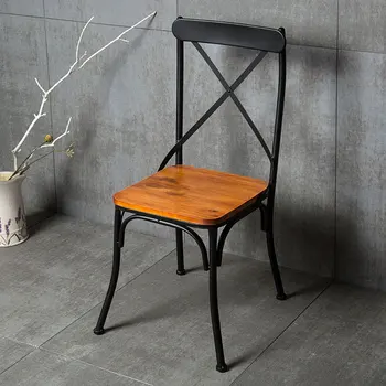 Промышленный обеденный стул с высокой спинкой из скандинавского дерева, балконные металлические дизайнерские стулья, мебель для кафе-бара Cadeiras De Plastico, ШХВ35ХП