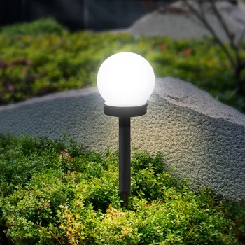 Новейший 2шт Наружный Водонепроницаемый СВЕТОДИОДНЫЙ Солнечный шар, Садовая Лампа для газона, Дорожка для Грунта, солнечная лампа для сада