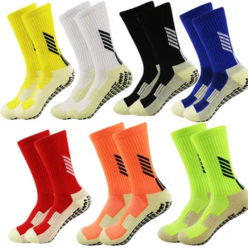 Футбольные тренировочные носки с короткой трубкой, мужские носки с полотенцем, противоскользящие, утолщенные, средней и длинной длины, носки для игры в футбол, защита от трения