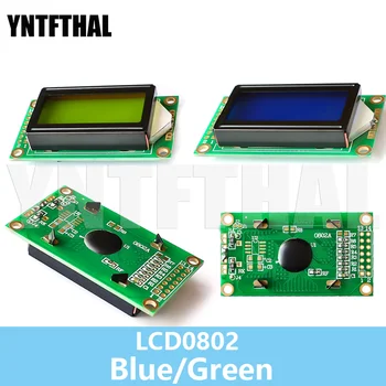 Сине-зеленый экран ЖК-модуля представляет собой Arduino 0802 1602 2004 12864 ЖК-символа Uno R3 PCF8574T IIC I2C интерфейс