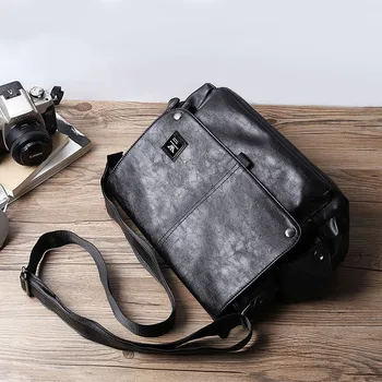 Мужская сумка Сумка на одно плечо модный бренд INS Корейская версия Мужская сумка деловая повседневная сумка через плечо из натуральной кожи