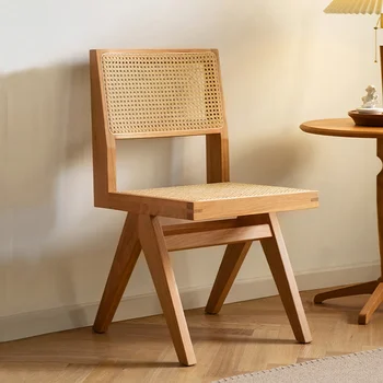 Складные обеденные стулья для гостиной Accent Mobile, Эргономичные Обеденные стулья из ротанга, Скандинавское кресло, Уличные шезлонги, Дизайнерская мебель GG