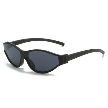 Новые простые солнцезащитные очки для верховой езды для женщин, персонализированные цельные очки в маленькой оправе в стиле панк, для путешествий на открытом воздухе, очки с винтажными оттенками для мужчин