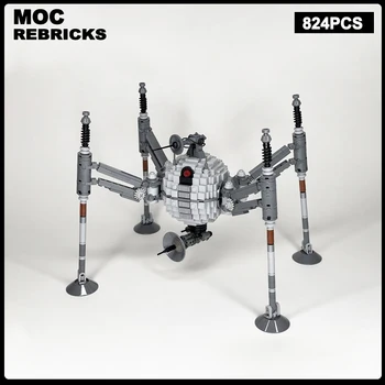 Серия научно-фантастических фильмов Spider Droid MOC Building Block Assembly Model Кирпичные игрушки Детские Рождественские подарки