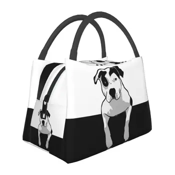 Изготовленная на Заказ милая сумка для ланча с собакой Бультерьер для мужчин и женщин, охладитель, теплый изолированный ланч-бокс для офисных поездок