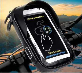 Автомобильная ручка, кронштейн для телефона, водонепроницаемый Велосипед, держатель для телефона, сумка для телефона с сенсорным экраном