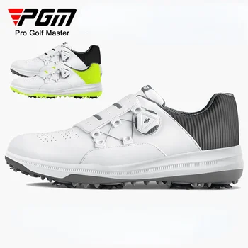 PGM Мужская обувь Для гольфа, Шнурки С ручкой, Нескользящие Водонепроницаемые Мужские Спортивные туфли, Кроссовки XZ189