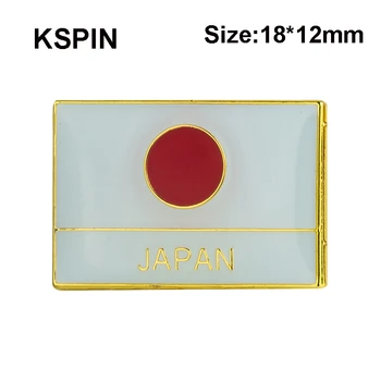 10шт много значка с флагом Японии, булавки для лацканов, 100шт много значков для брошей XY0250