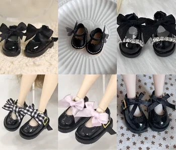 Черные туфли для кукол 1/6 Blyth azone Tangkou Размер кукол 3,2 см
