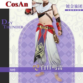 CosAn Game Genshin Impact Day Thunder Косплей Костюм Модная Боевая Форма Для Активного Отдыха Одежда Для Ролевых Игр На заказ