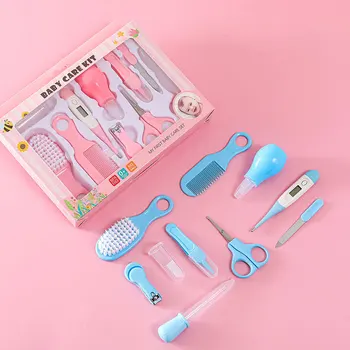 набор для ухода за ребенком из 10 предметов, кусачки для ногтей, термометр, инструмент для ухода за зубной щеткой, расческа, набор кистей