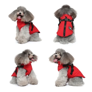 Зимняя одежда для домашних собак, жилет для собак, пальто для выгула собак с D-образным кольцом, Одежда для собак, пальто для домашних собак, Зимняя теплая одежда для собак