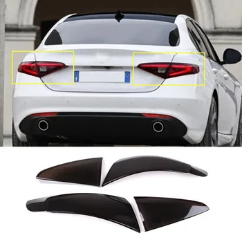 4 шт./компл. Декор заднего фонаря автомобиля, накладка на задний фонарь, подходит для Alfa Romeo Giulia 2017-2022 Аксессуары для экстерьера автомобиля