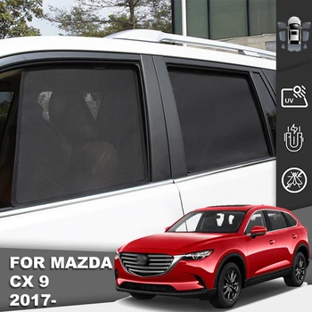 Для Mazda CX-9 TC 2016-2023 CX9 Магнитный Автомобильный Солнцезащитный Козырек Козырек Переднего Лобового Стекла Шторка Заднего Бокового Детского Окна Солнцезащитный Козырек