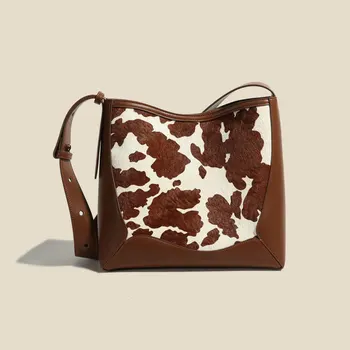 Модная женская роскошная сумочка с принтом Зебры, натуральная кожа, простые сумки подмышками, женские сумки на каждый день