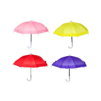 Маленький Крошечный зонтик для кукол Миниатюрный пляжный зонтик Поделки своими руками Зонтик Кружевной Зонтик Игрушка для украшения детей