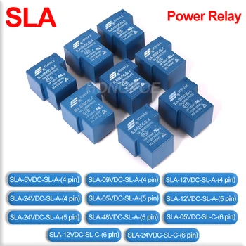 5шт Реле питания SLA SLA-05V 09 12V 24V 48VDC-SL-A -C 4Pin 5Pin 6pin 30A T90 SLA-05VDC-SL-A SLA-12VDC-SL-A SLA-24VDC-SL-C