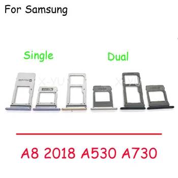 10 Шт. Для Samsung Galaxy A8 2016 2018 A530 A730 A810 Один Слот для двух Sim-карт Держатель Лотка Для чтения Sim-карт Гнездо