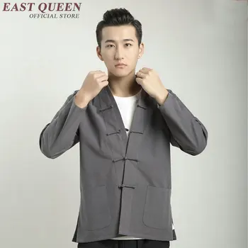 Традиционная китайская одежда для мужчин, мужская куртка-бомбер, пальто, мужская зимняя восточная уличная одежда, китайская мужская одежда 2018 KK1528