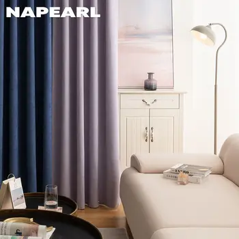 Затемняющие шторы Napearl 70%-80%, Фланелевые шторы в стиле пэчворк, Универсальная Спальня, Балкон 