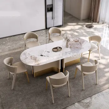 Кухня из искусственной кожи, Скандинавские обеденные стулья, Дизайнерские Современные Эргономичные стулья для спальни, Роскошный салон, Комод, Седли, Мебель для дома WKYZ