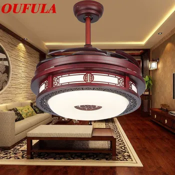 Потолочный вентилятор ANITA С дистанционным управлением, Невидимая лопасть вентилятора, Декоративное Освещение для дома, гостиной, спальни