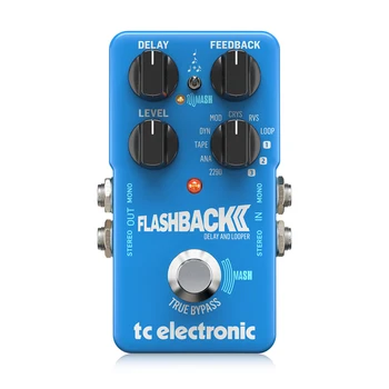 TC-Electronic FlashBack 2 Легендарная педаль задержки, педаль электрогитары, эффект топбокса, Встроенная технология TonePrint