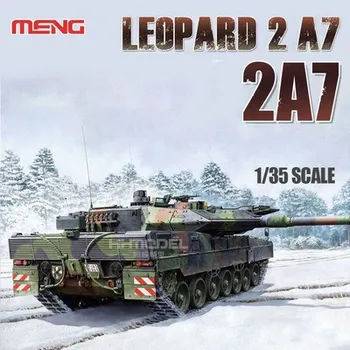 Meng TS-027 1/35 Leopard 2 A7 Немецкий Основной Боевой Танк Пластиковая Сборка Модель Танка Строительный Комплект Для Взрослых Коллекция Хобби DIY
