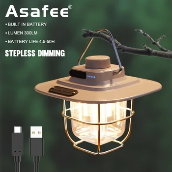 Многофункциональный светодиодный фонарь для палатки Asafee, фонарь для кемпинга на открытом воздухе, Поворотный переключатель, фонарь для кемпинга, портативный фонарь для лошадей