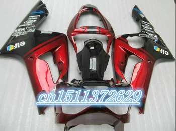 Комплект кузова Dor-ABS для Kawasaki zx6r zx 6r Ninja 03 04 2003 2004 темно-красные обтекатели D