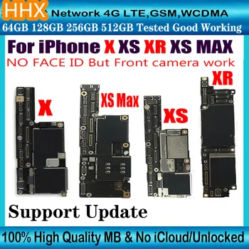 Оригинальная Материнская плата Для iPhone XR XS Max Материнская плата 64 ГБ 128 ГБ 256 ГБ Разблокированная Логическая плата Поддерживает Обновление IOS Для iPhone X / XR MB