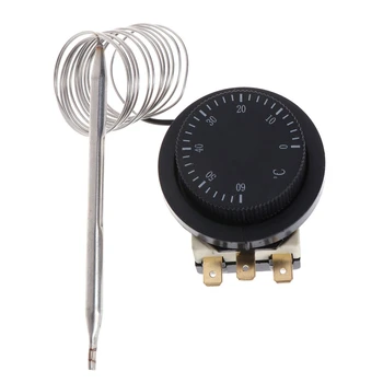 Переключатель контроля температуры 250 В/380 В 16A 0-60 ℃ Предназначен для электрической духовки с капиллярным термостатом Прочный