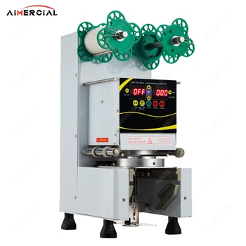 Электрическая машина для запайки чашек RC995S Bubble tea machine Коммерческая Машина для запайки чашек sealer seal 7/7.5/8.8/9/9.5 cm PP/PC/PE cup