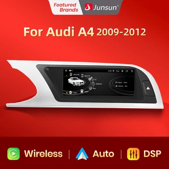 Junsun AI Voice Беспроводной CarPlay Автомобильный Радиоприемник Мультимедиа Для Audi A4L B8 2009 2010 2011 2012 2013-2016 4G DSP Andorid Авто GPS