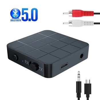 2 в 1 Bluetooth 5,0 Аудиоприемник Передатчик AUX RCA 3,5 ММ Разъем Беспроводной Музыкальный Адаптер USB Ключ для Автомобильного Телевизора ПК Наушники